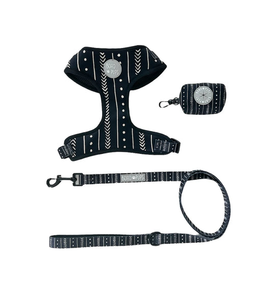 Walkie Set: Harness, Leash & Poop Bag Holder - Tribal Trotter