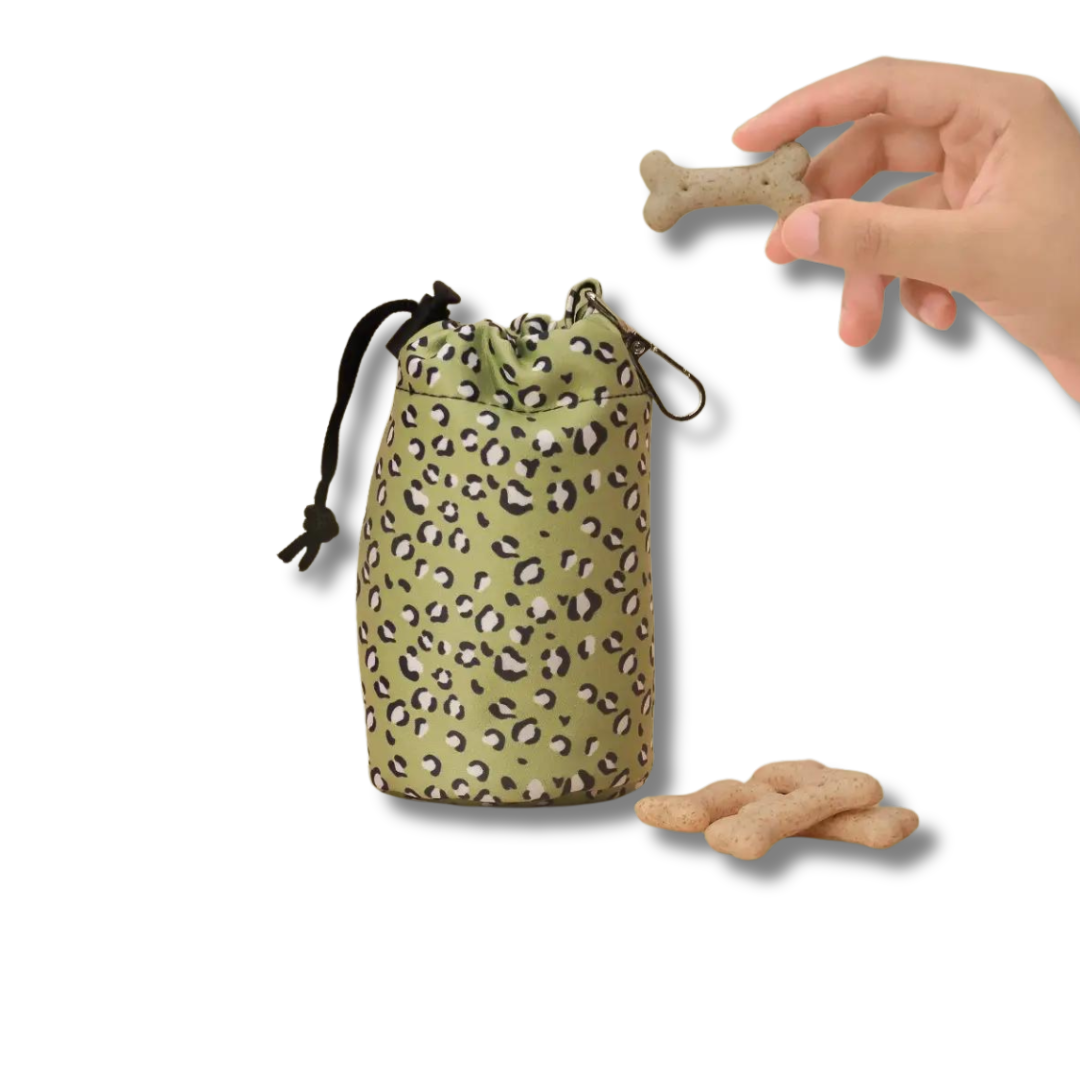 Treat Bag - Sage Leopard