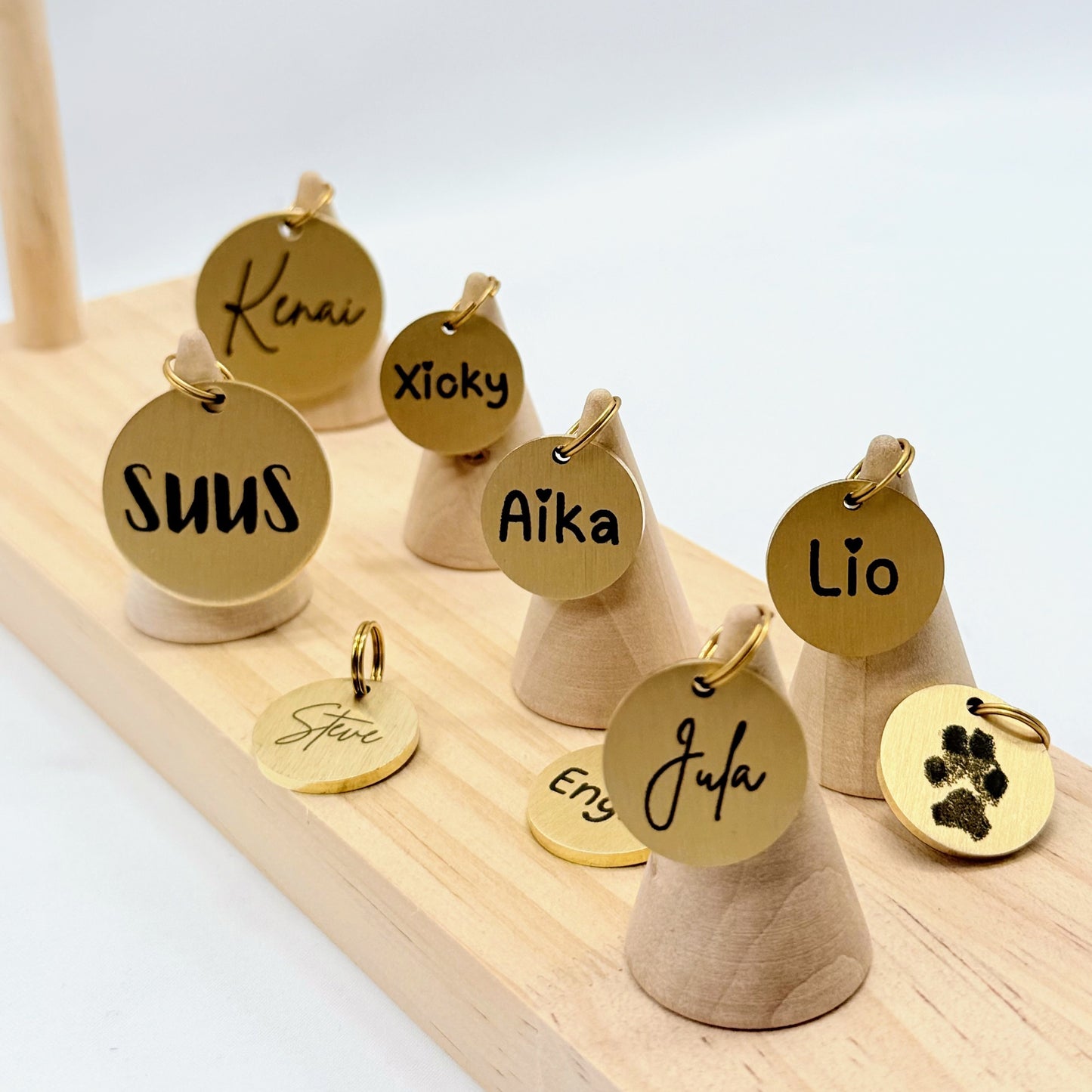 Hondenpenning - Naam + Pootafdruk (3cm)