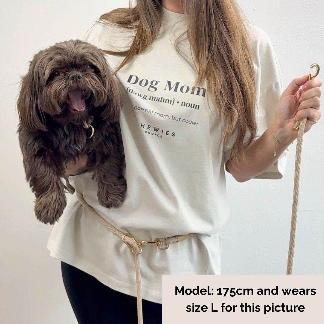 Oversized faded Dog Mom t-shirt