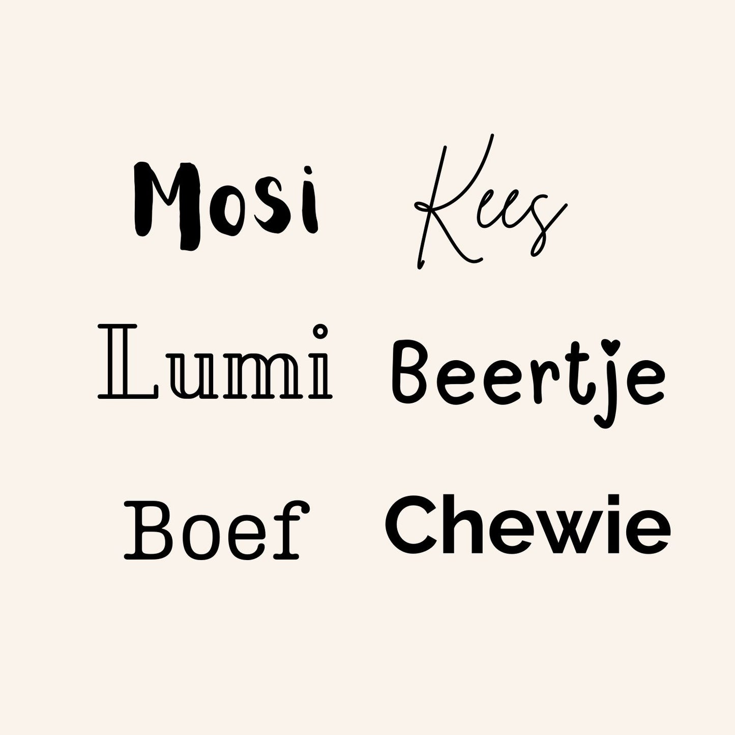 Hondenpenning - Naam