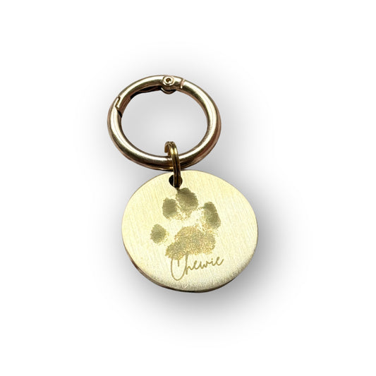 Hondenpenning - Naam + Pootafdruk