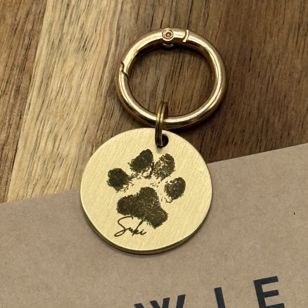 Hondenpenning - Naam + Pootafdruk